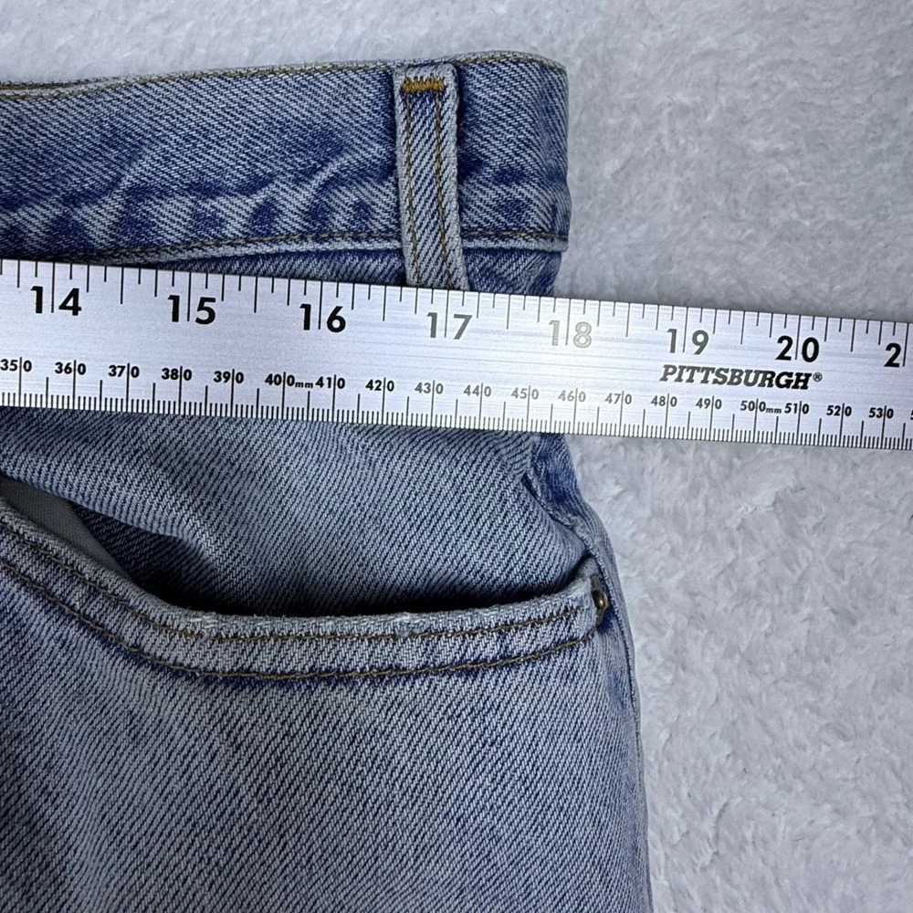 Levi's 901 Relaxed Straight Leg Jeans Mens 38x32 2001 Y2K Denim Distressed *READ